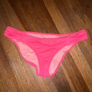 Victoria Secret Coral Scrunch Bathing Suit BOTTOMS